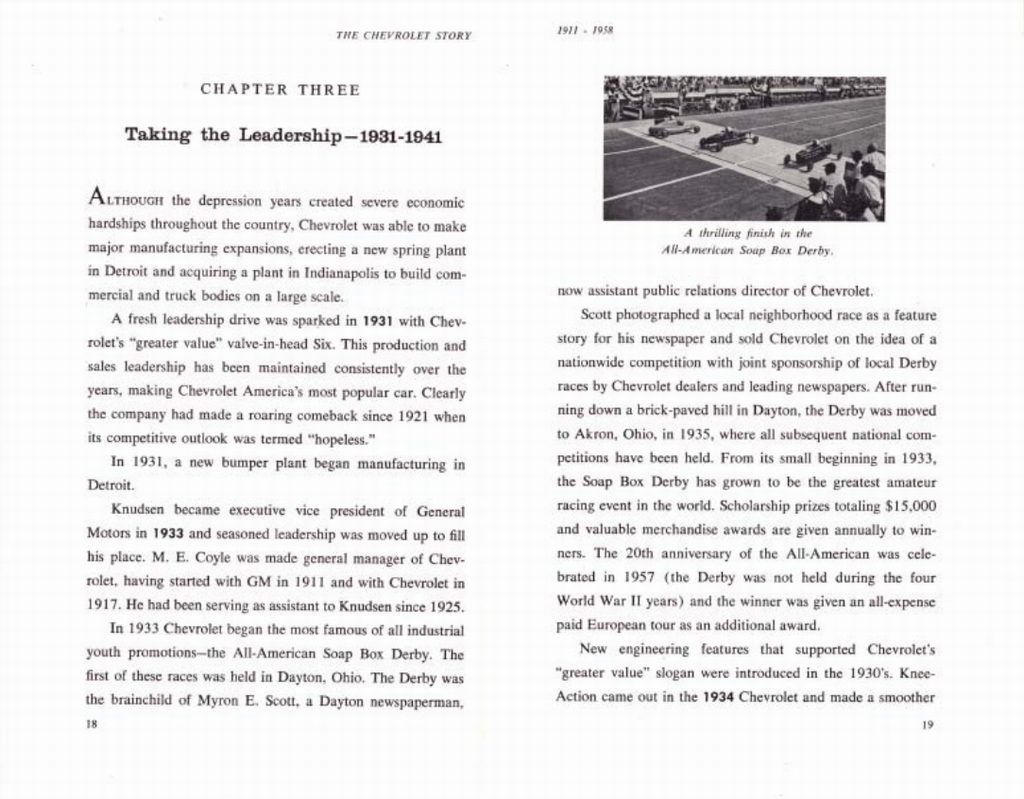 The Chevrolet Story - Published 1958 Page 29